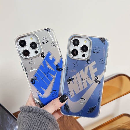 おしゃれnike ナイキ携帯 ケースiphone16 pro max ブルーレイ半透明