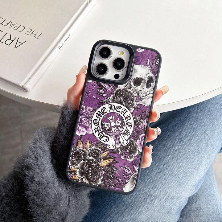 iphone 15 ケース chromehearts クロームハーツ 花柄