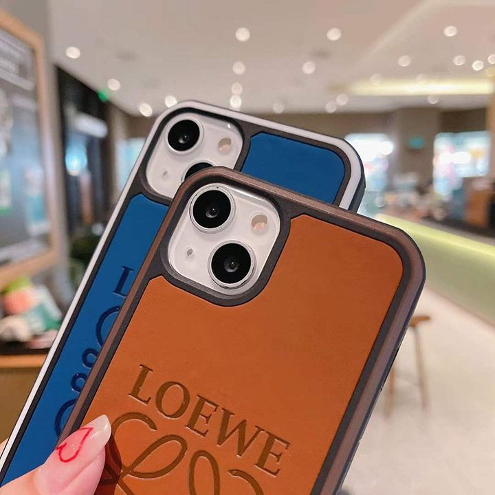  型押し loewe風 アイフォン 14 ケース