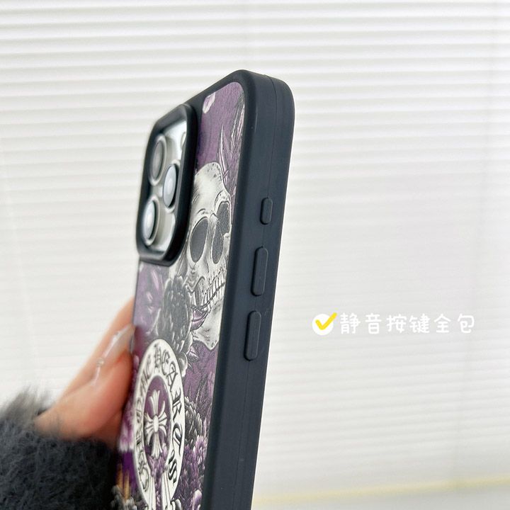 iphone 15 ケース chromehearts クロームハーツ 花柄