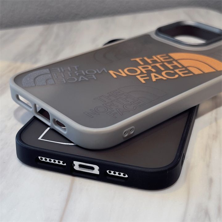 the North face iphone14 Plusケース半透明