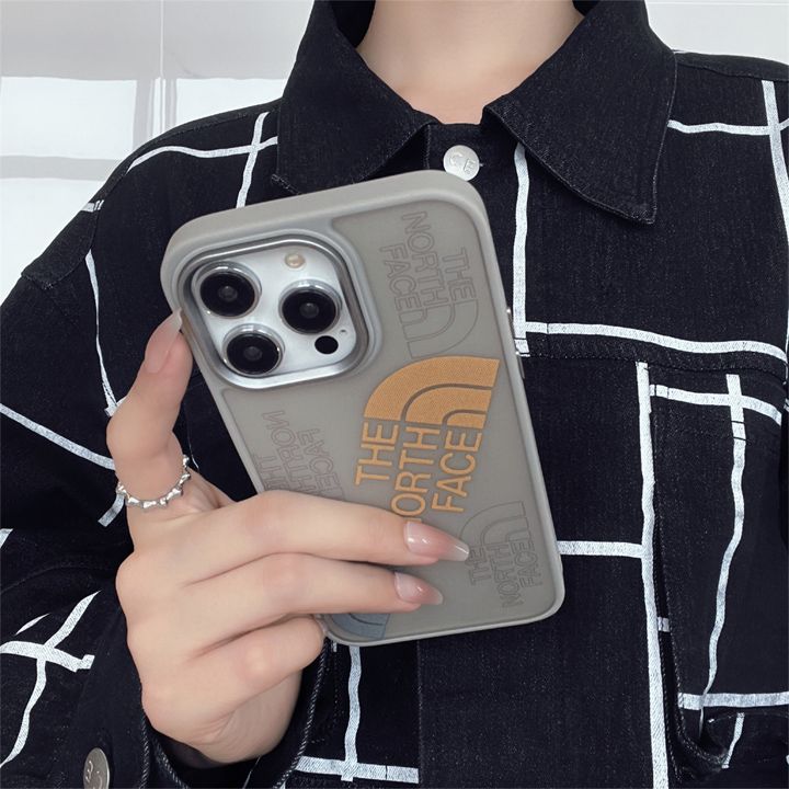 the North face iphone14 Plusケース半透明