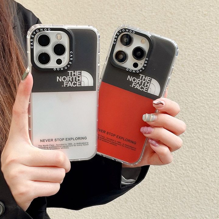 ブランドロゴレーザー iphone12 Mini ケースthe North face