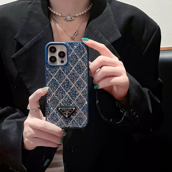 Prada iPhone13 Plus ケース ダイヤ装飾 女性向け