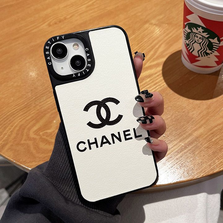 新作chanel シャネル携帯 ケース iPhone16 白黒