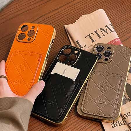 スマホケース hermes エルメス iphone15レザー 